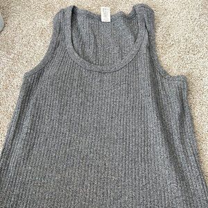 Kate Quinn Gray Marled Mama Large Organic Cotton Tank Top